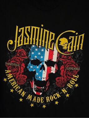 JASMINE CAIN “AMERICAN MADE ROCK N ROLL” Graphic tee